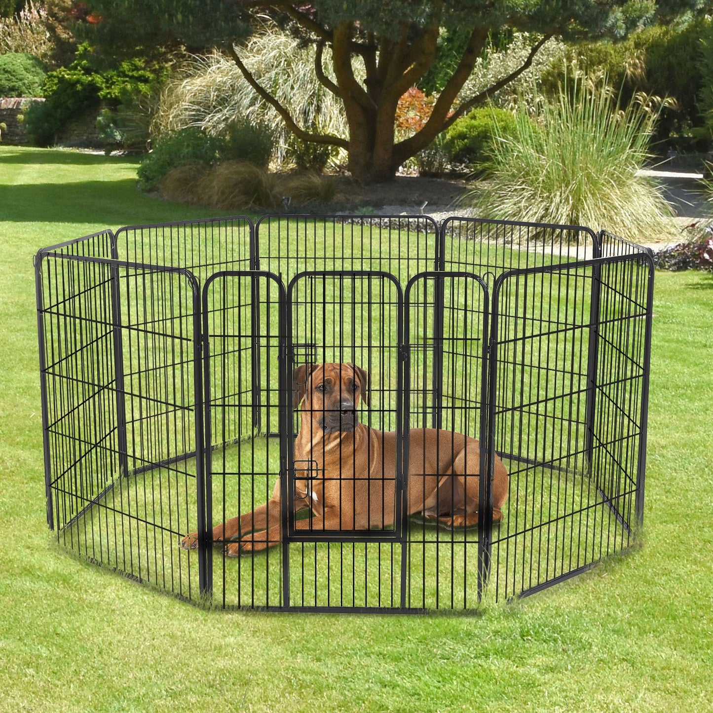 Black Metal Dog Playpen