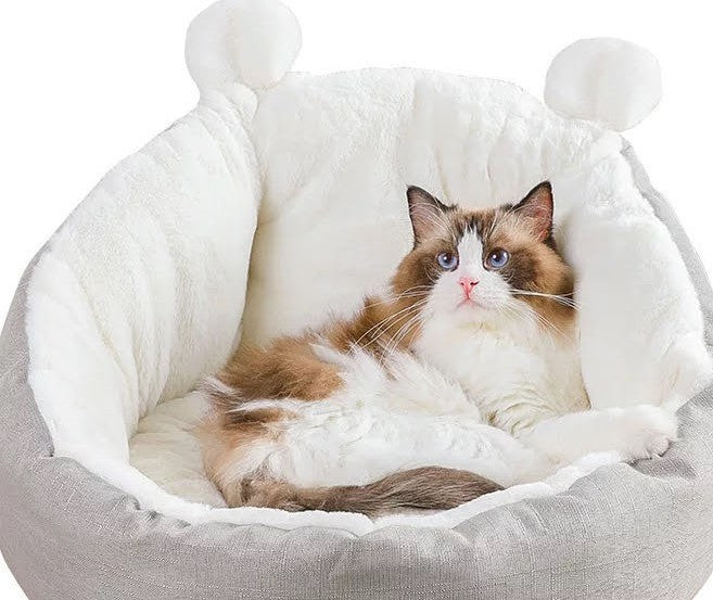 soft cat sleeping bed