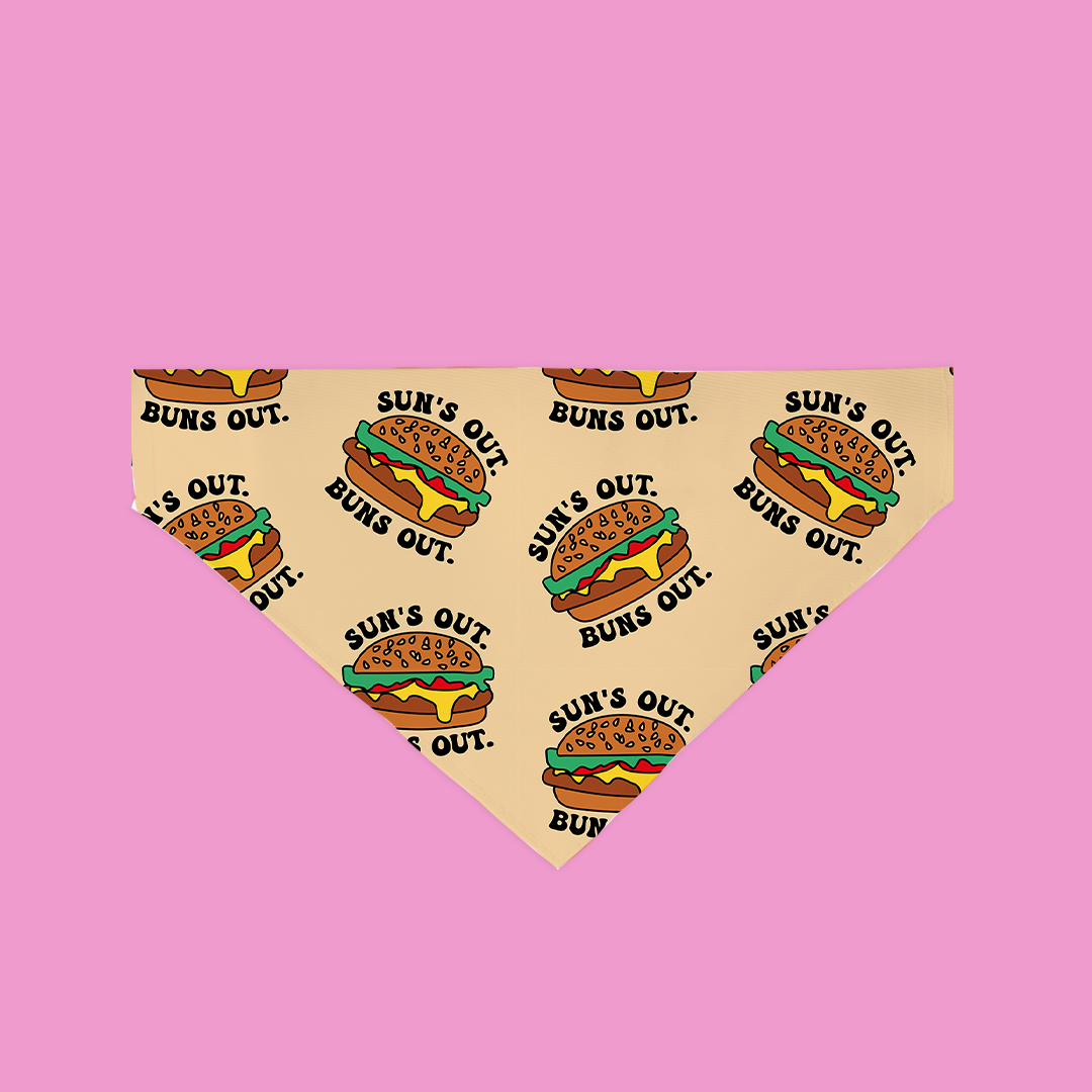 Burger Print Bandana