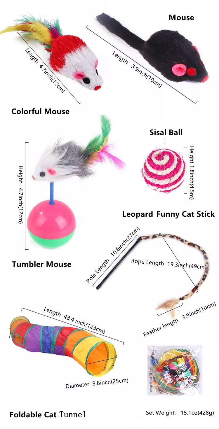 20 pcs assorted cat toys